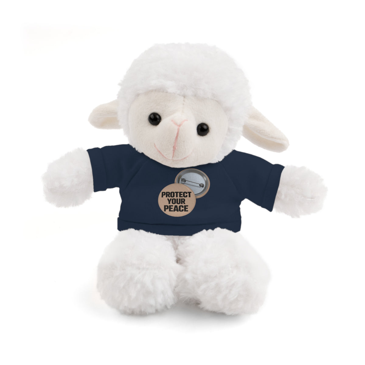 Protect Your Peace Teddy Bear — Plush Stuffed Animal with Tee
