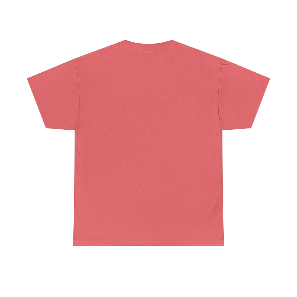Minimalist White T‑Shirt — Subtle Embossed 'Unisex Heavy Cotton Tee' Design