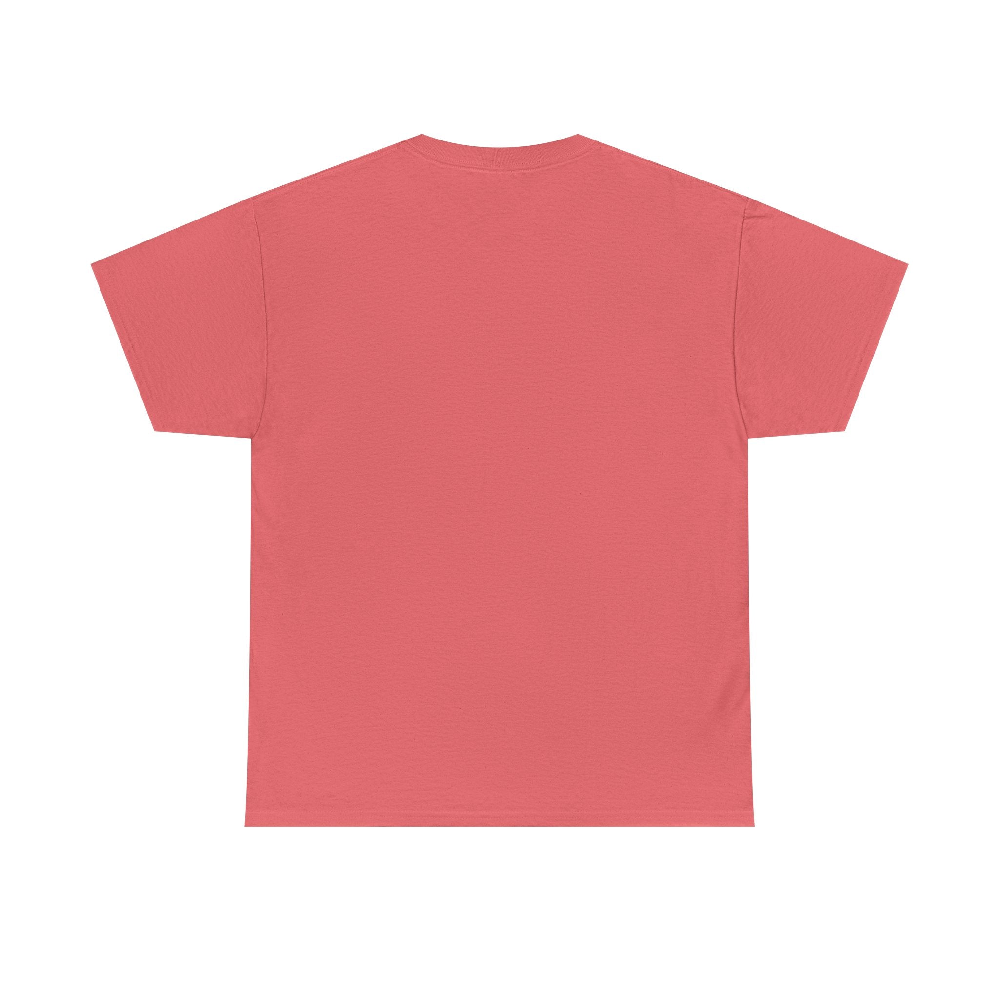 Minimalist White T‑Shirt — Subtle Embossed 'Unisex Heavy Cotton Tee' Design
