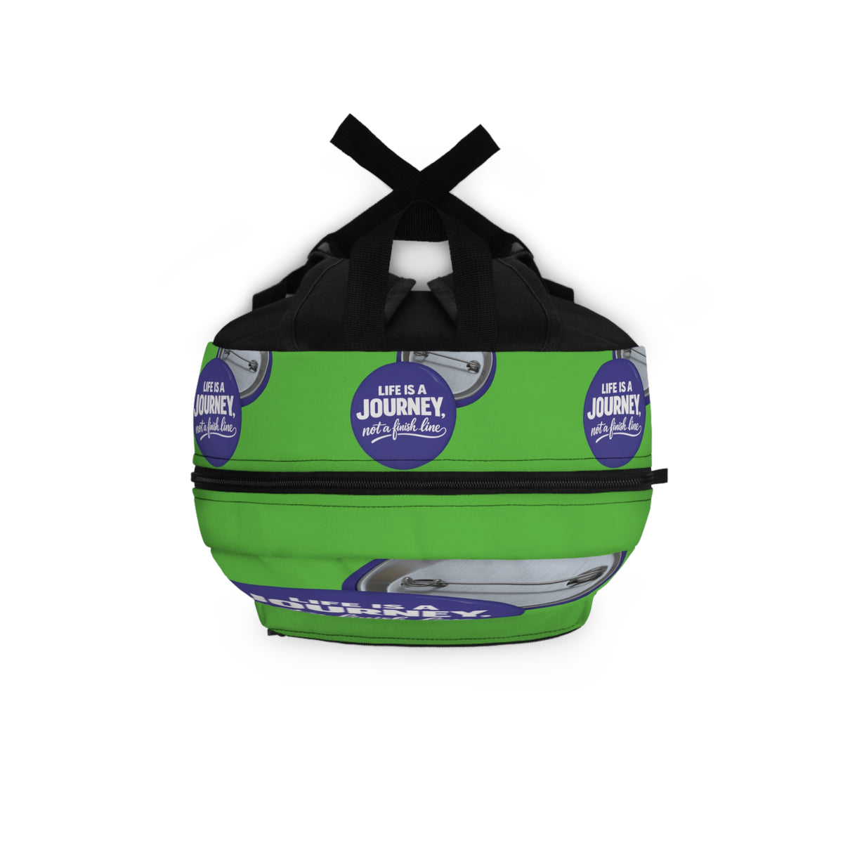 Inspirational Backpack – “Life Is A Journey, Not A Finish Line” Motivational School Bag