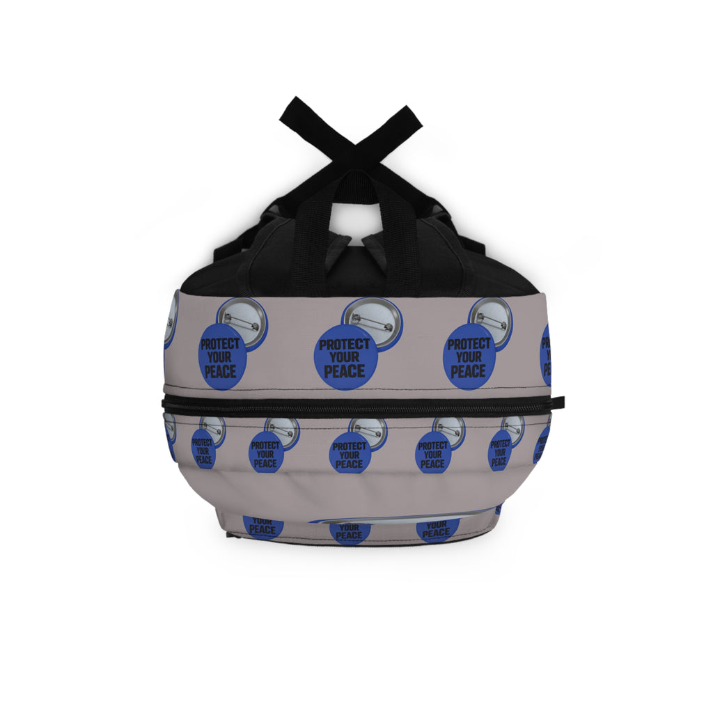 Backpack — 'Protect Your Peace' Button Print Backpack