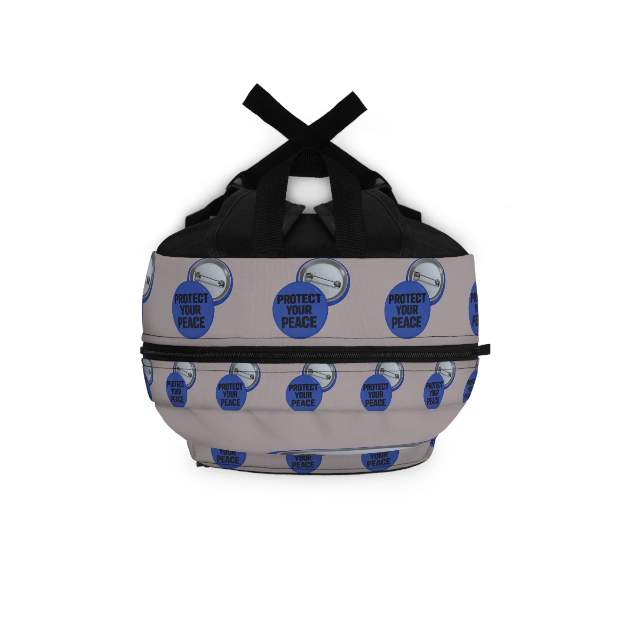 Backpack — 'Protect Your Peace' Button Print Backpack