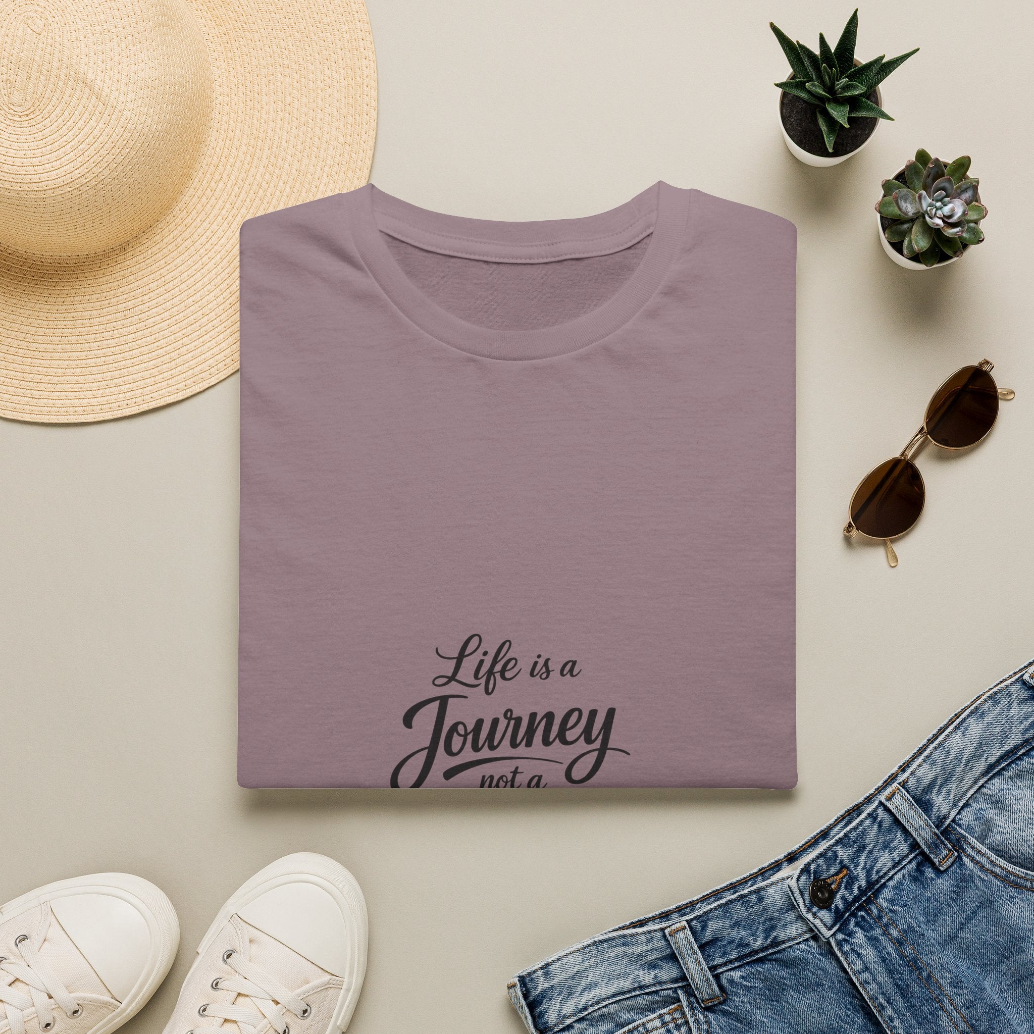 Life Is a Journey T-Shirt2 – Minimal Inspirational Quote Tee