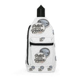 Protect Your Peace Sling Bag — White Crossbody Bag with 'Protect Your Peace' Badge Design