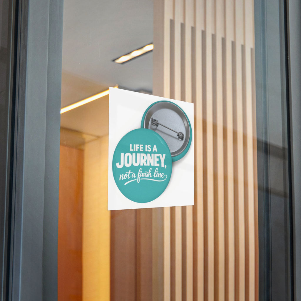 Motivational Journey Sticker — “Life Is A Journey, Not A Finish Line” UV DTF Vinyl Sticker