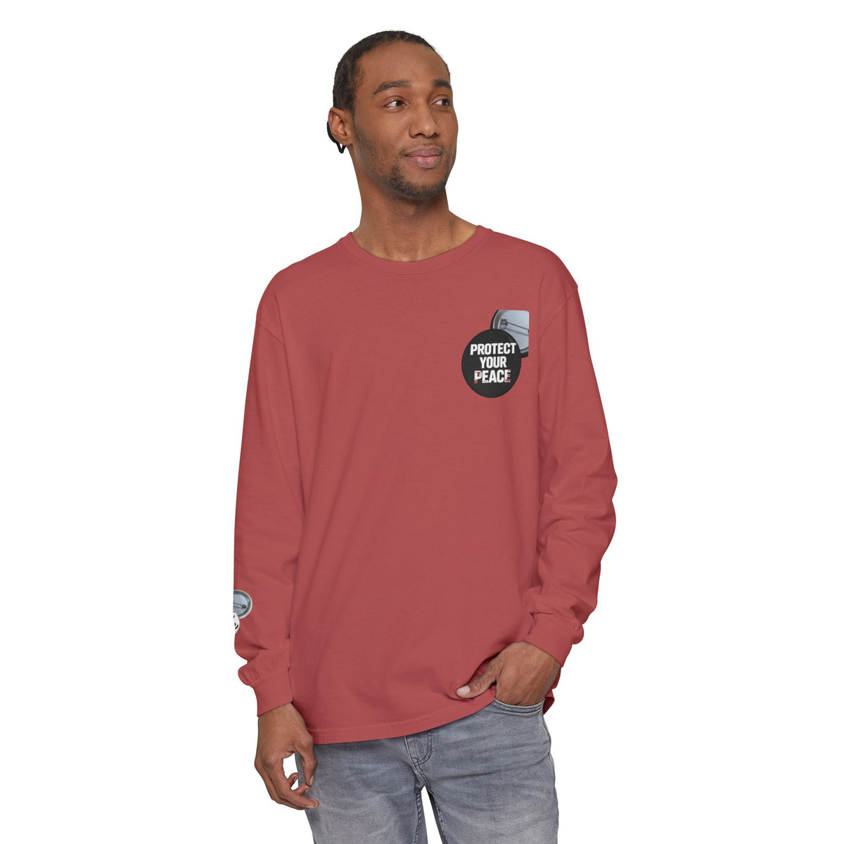 Protect Your Peace Graphic Long Sleeve T-Shirt