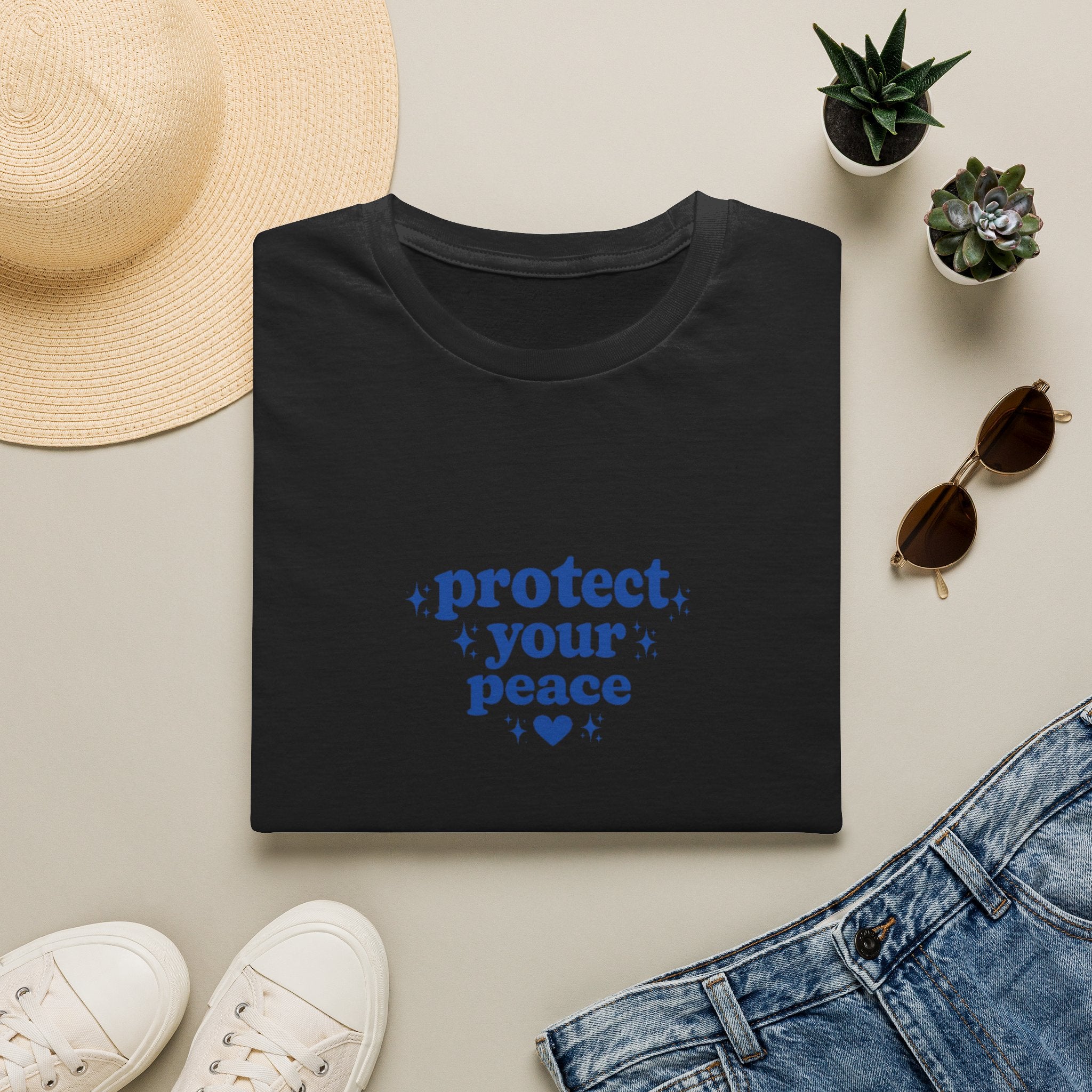 Protect Your Peace T-Shirt — Positive Self-Care Graphic Tee