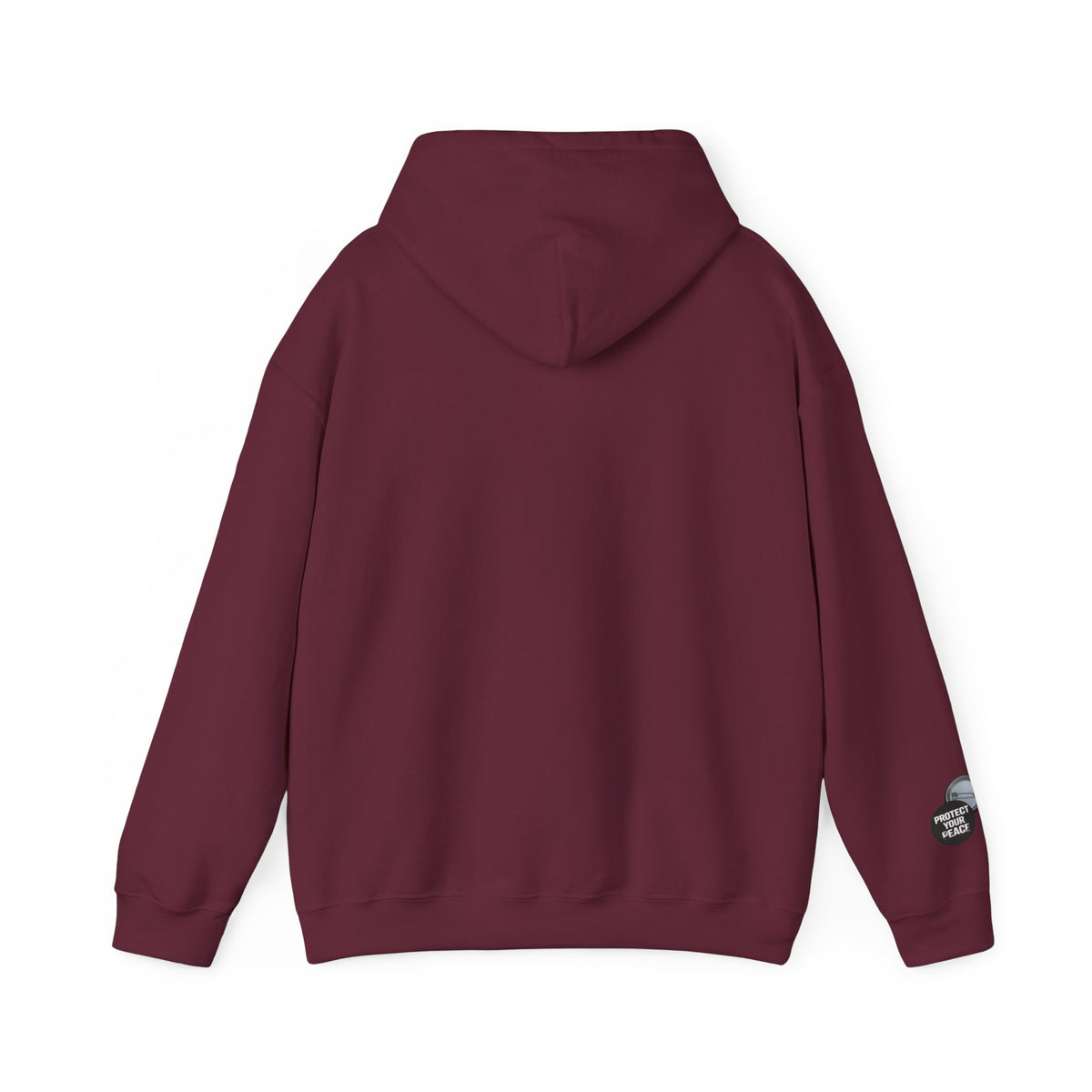 Hoodie  protect your peace  graphic design sleave and chest