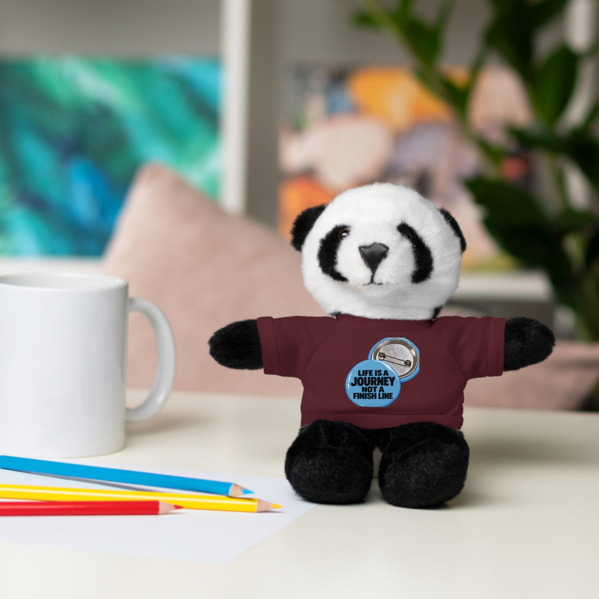 Plush Teddy Bear with Custom Tee — Cute Gift for Kids & Romantic Occasions