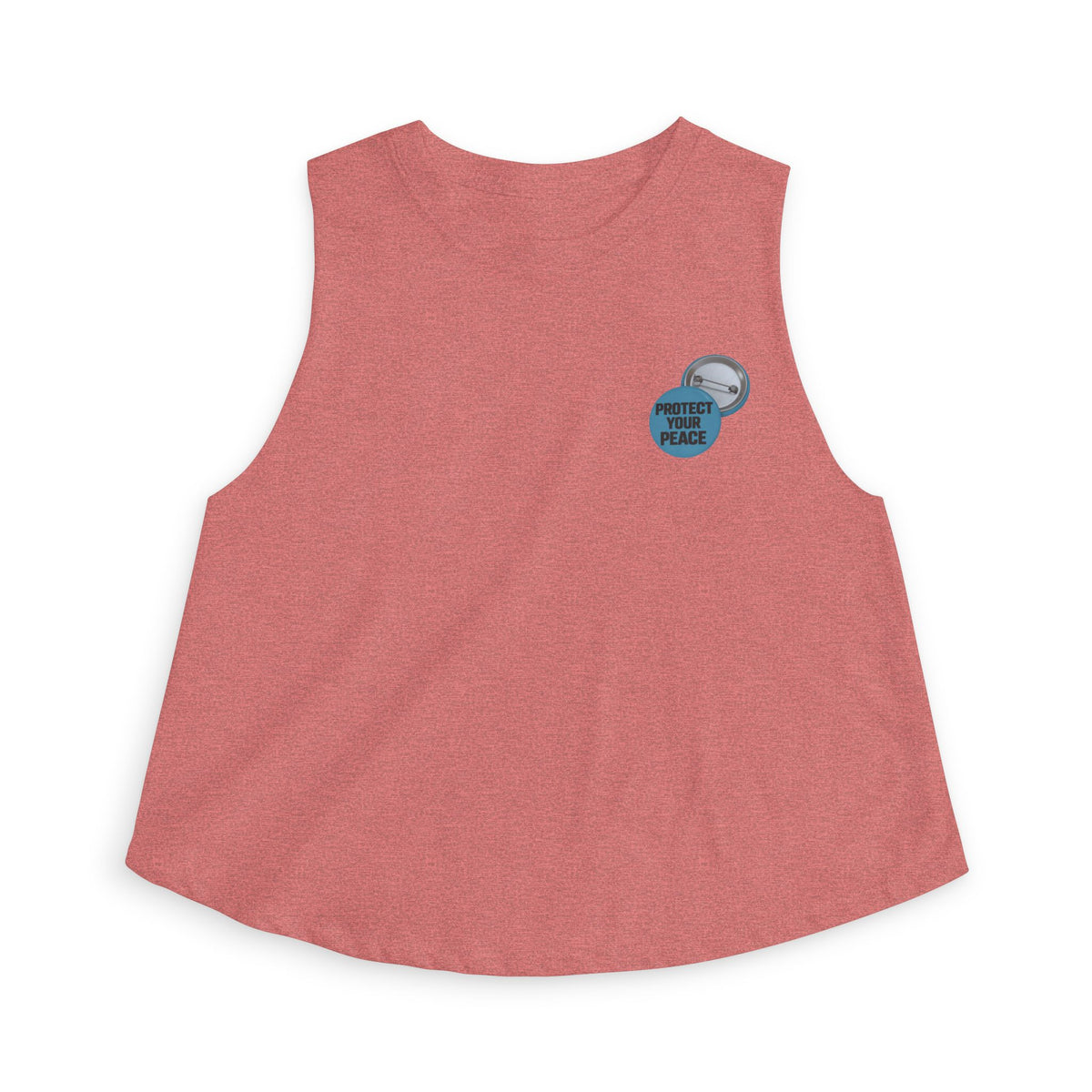 Women's Crop Top - Retro Blue Badge Graphic 'No Bad Days' Tank