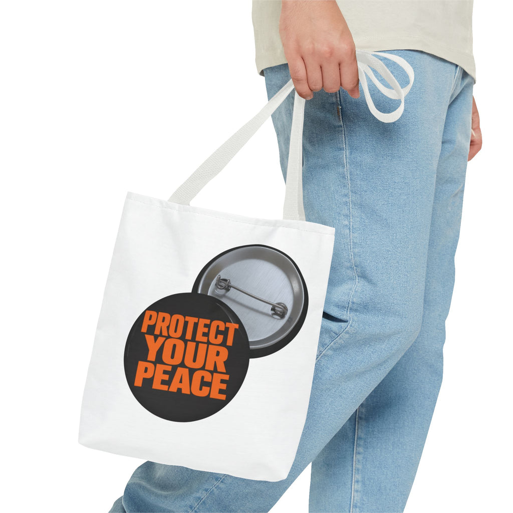 Protect Your Peace graphic design Mental Health Awareness Tote Bag