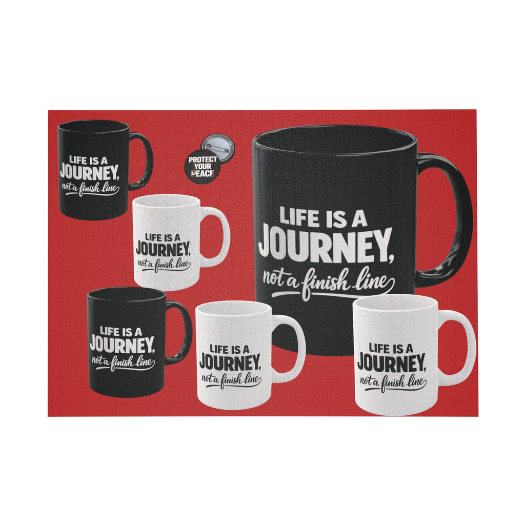 Journey Quote Puzzle — "Life Is a Journey, Not a Finish Line" Jigsaw