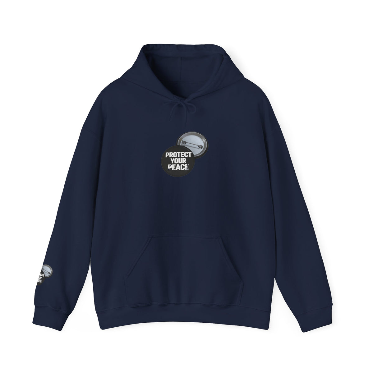 Hoodie  protect your peace  graphic design sleave and chest