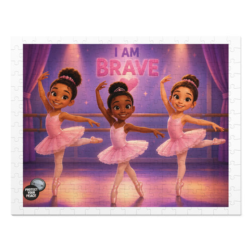 Ballet Girls "I Am Brave" Jigsaw Puzzle (with Tin)