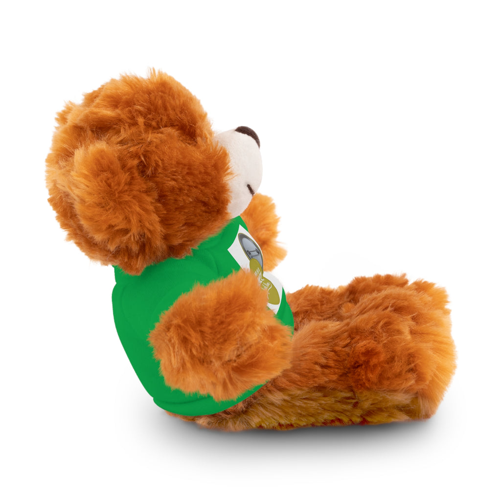 Cute Brown Teddy Bear with 'Life Is a Journey not a finish line.' Tee — Plush Gift for Kids & Travelers