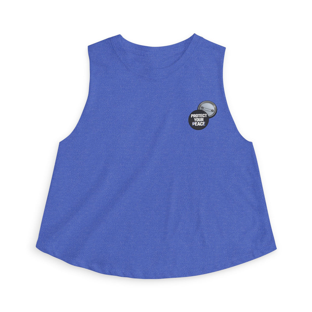 Women's Crop Top - 'Perfectly Flawed' Minimal Badge Graphic, Casual Summer Tank for Teens & Young Women