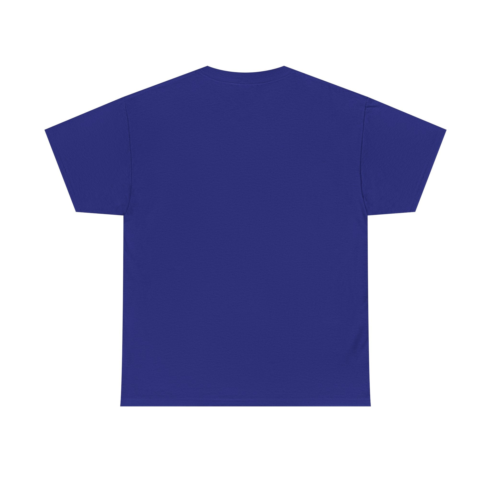 Minimalist White T‑Shirt — Subtle Embossed 'Unisex Heavy Cotton Tee' Design