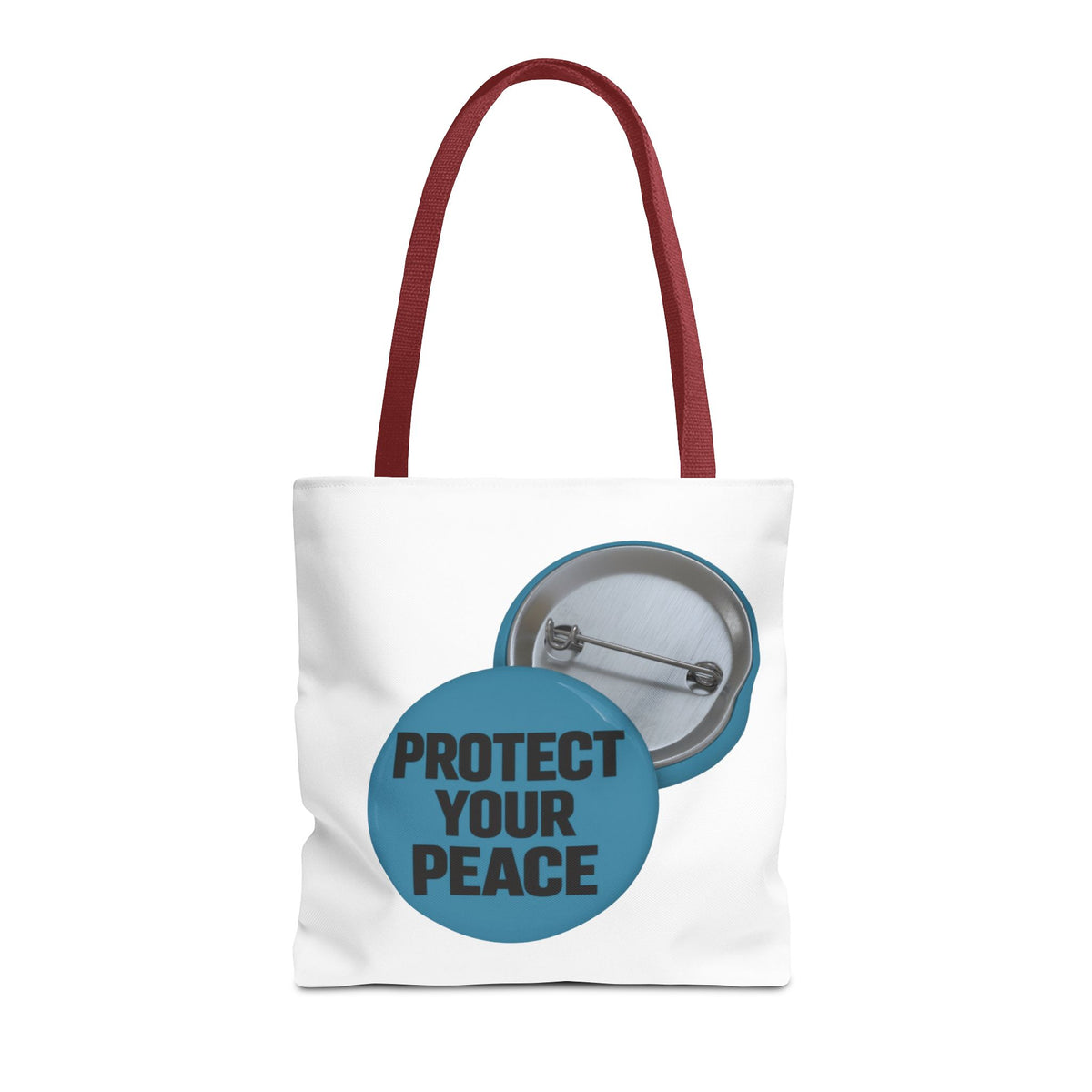 Protect Your Peace Tote Bag - Inspirational Everyday Canvas Shopper