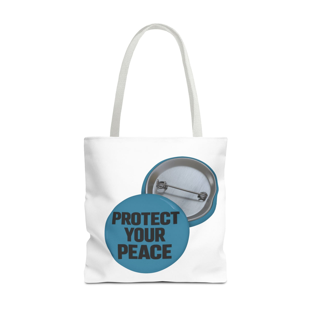 Protect Your Peace Tote Bag - Inspirational Everyday Canvas Shopper