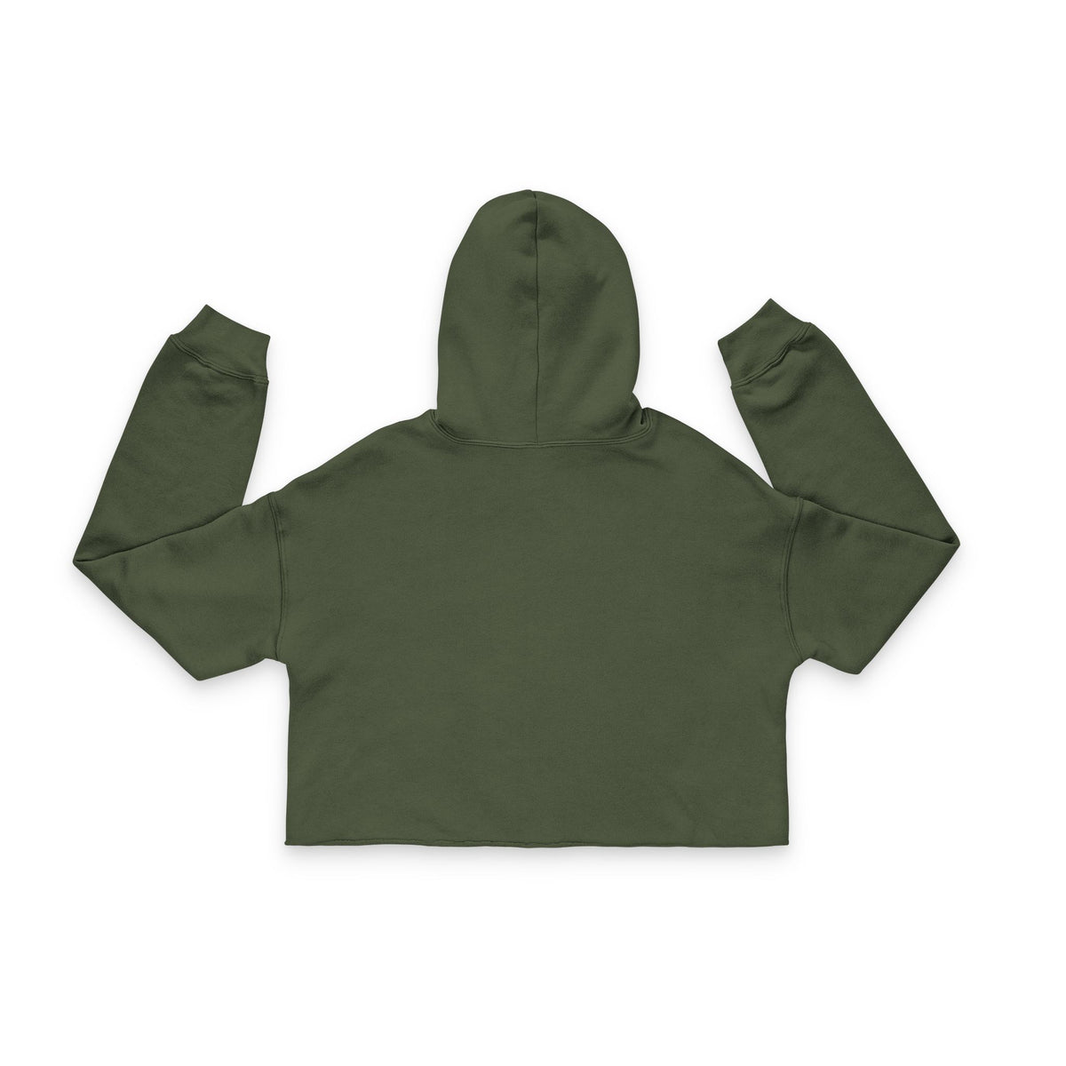 Women's Cropped Hoodie graphic design protect your peace.