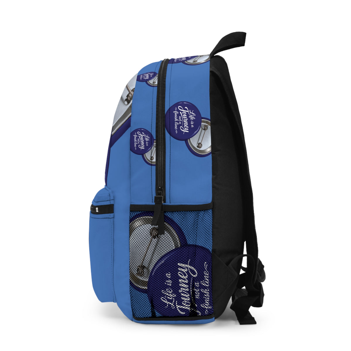Inspirational graphic design "Life Is a Journey" Backpack – Motivational Travel Daypack