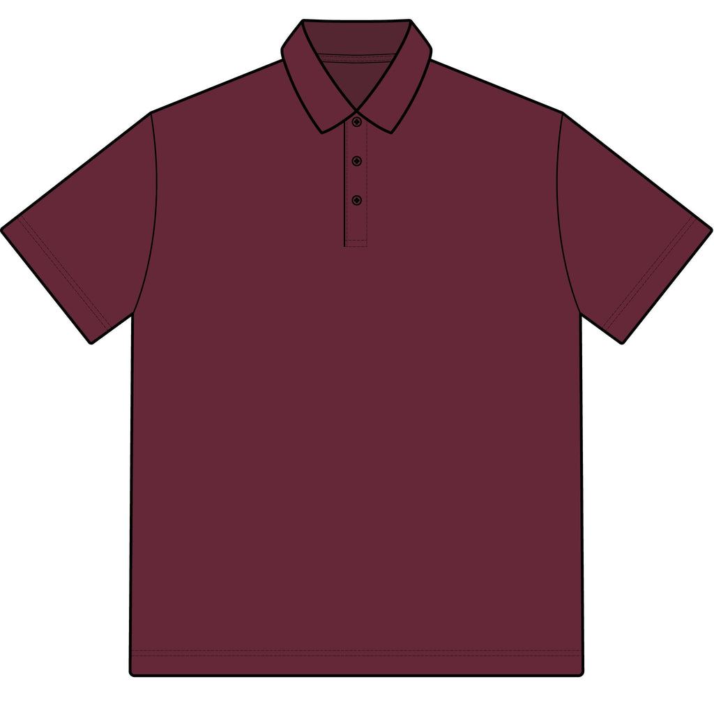 Men’s Burgundy Polo Shirt
