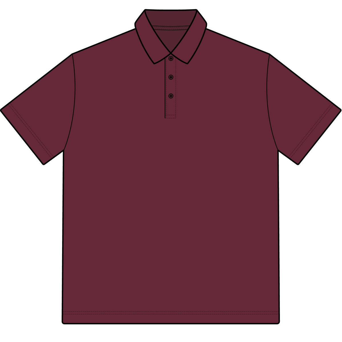 Men’s Burgundy Polo Shirt