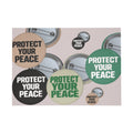 Protect Your Peace Puzzle — Inspirational Button Collage Jigsaw (96–1000 pcs)