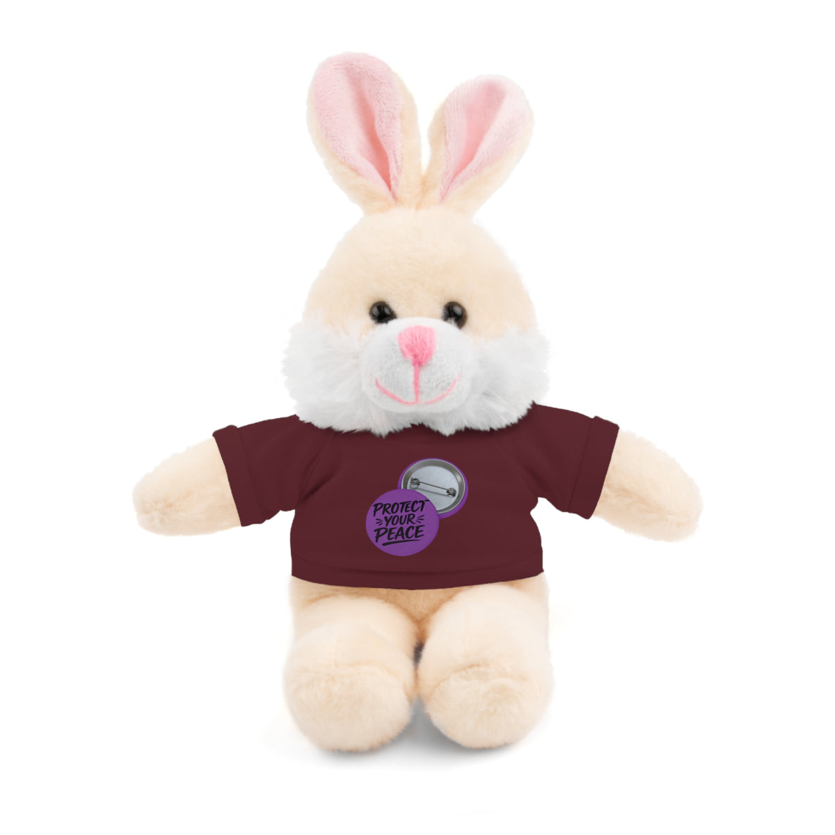 Plush Bear with 'Protect Peace' Tee