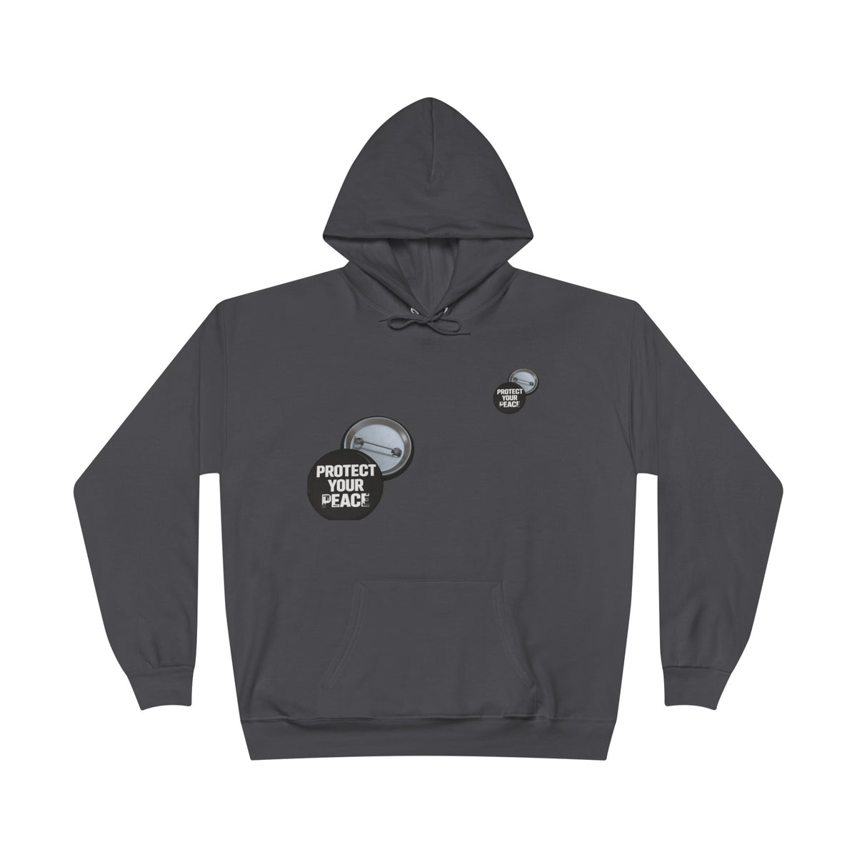 Protect Your Peace Hoodie — Minimal Badge Graphic Pullover