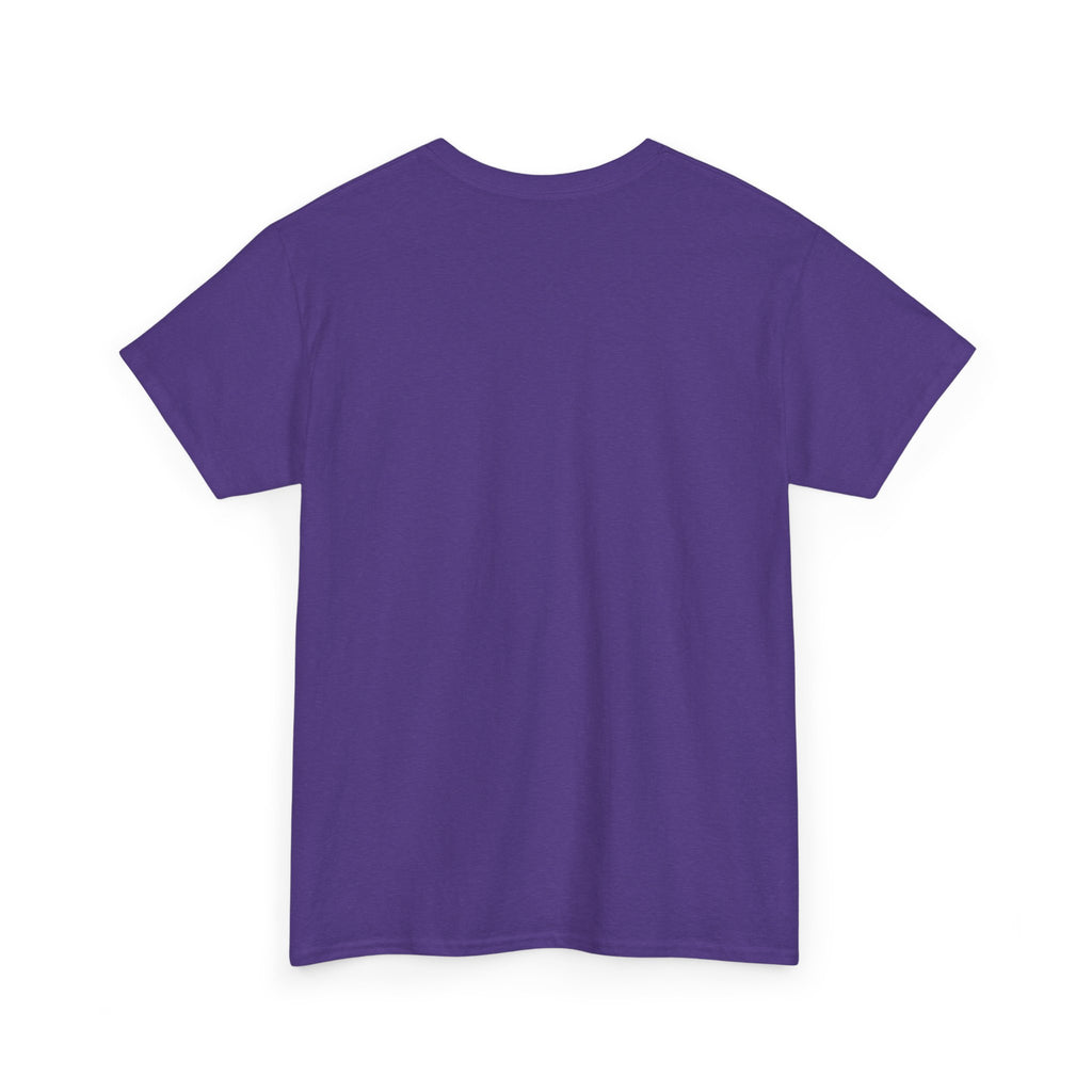 Minimalist White T‑Shirt — Subtle Embossed 'Unisex Heavy Cotton Tee' Design