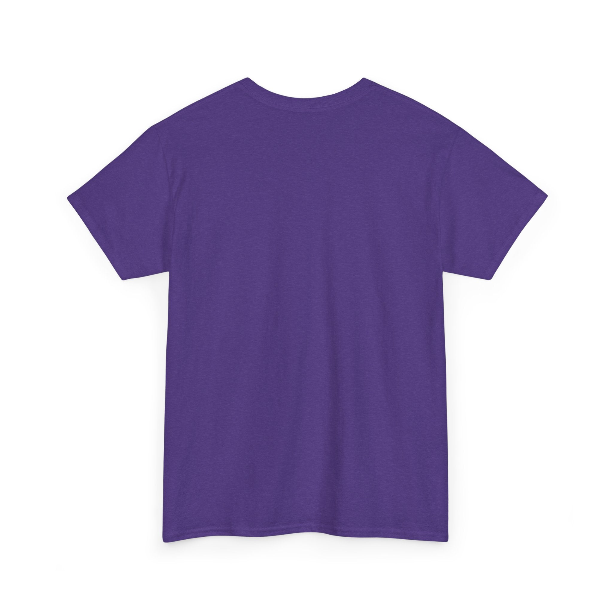 Minimalist White T‑Shirt — Subtle Embossed 'Unisex Heavy Cotton Tee' Design