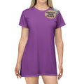 Protect Your Peace T-Shirt Dress – Graphic Button Design