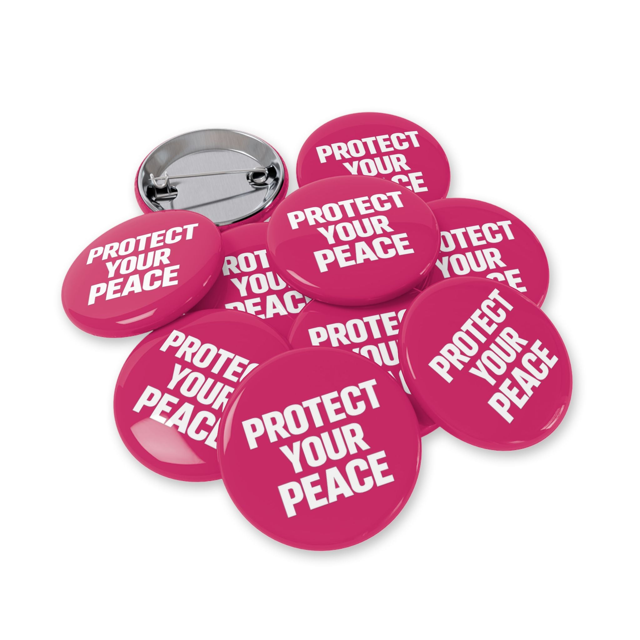 Protect Your Peace Pin — Round Statement Button
