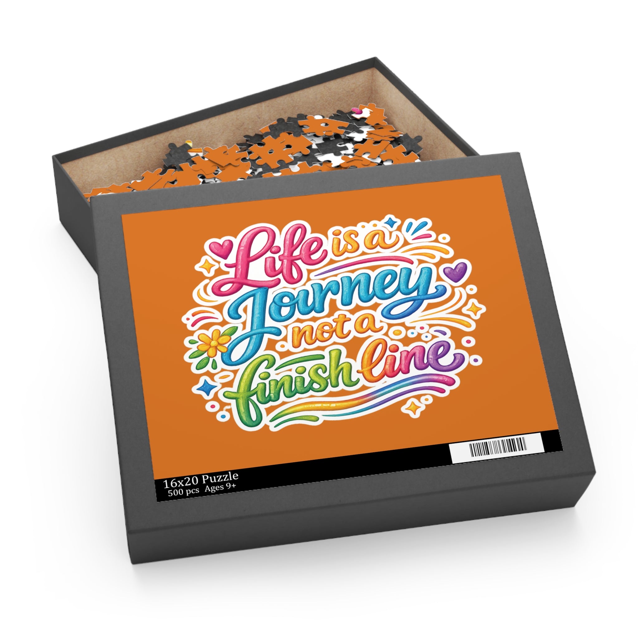 Inspirational 'Life Is a Journey, Not a Finish Line' Jigsaw Puzzle