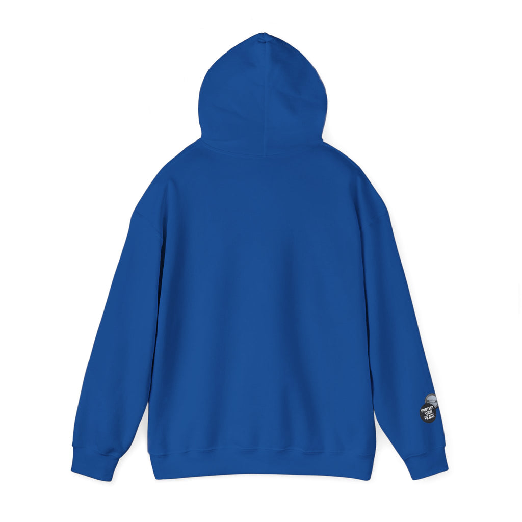 Hoodie  protect your peace  graphic design sleave and chest