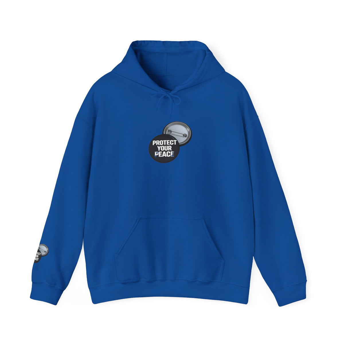 Hoodie  protect your peace  graphic design sleave and chest