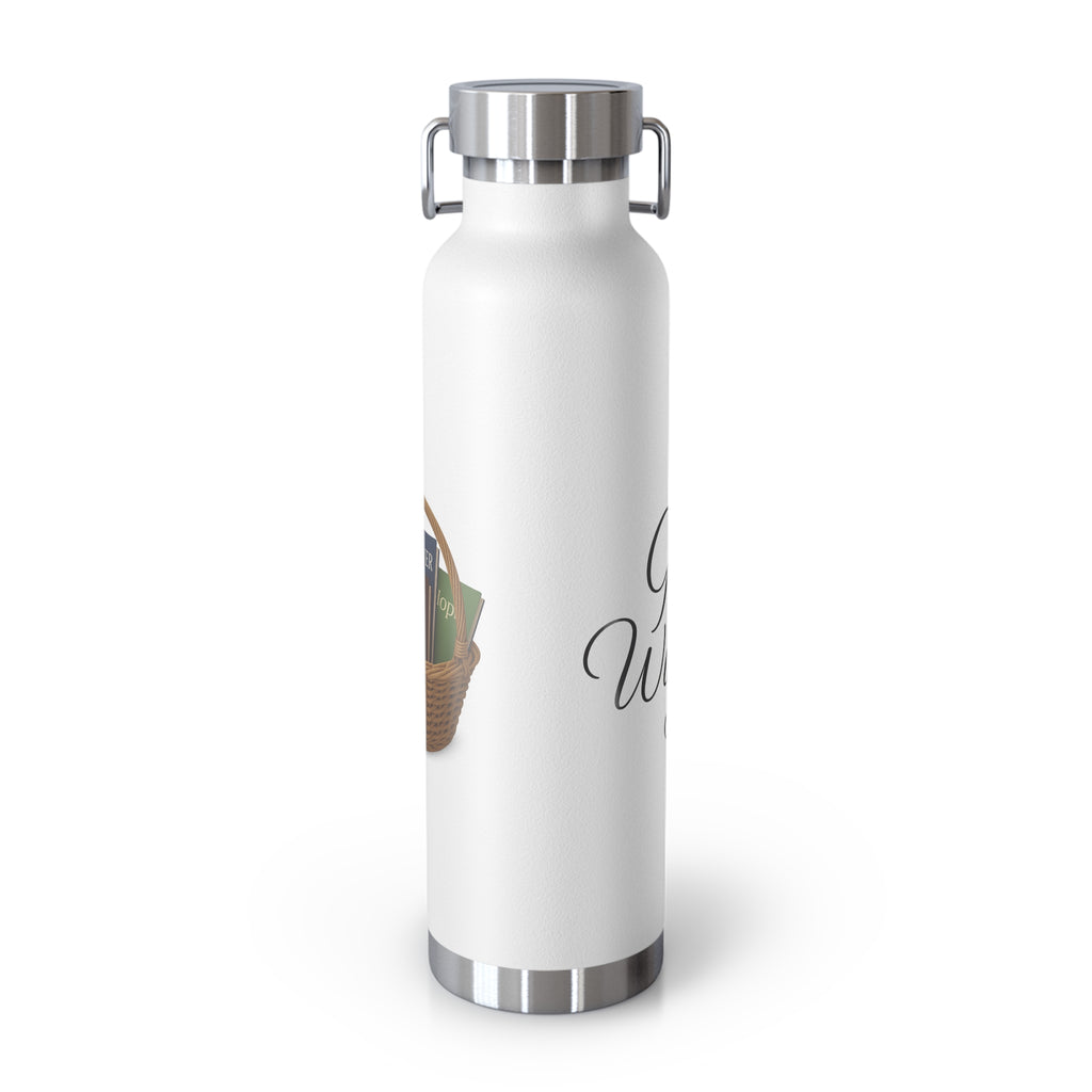 Get Wisdom 22oz Copper Vacuum Insulated Bottle — Insulated Water Bottle for Daily Hydration & Gifts