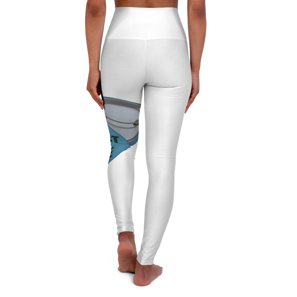 High-Waisted Yoga Leggings — "Protect Your Peace" Graphic Leggings