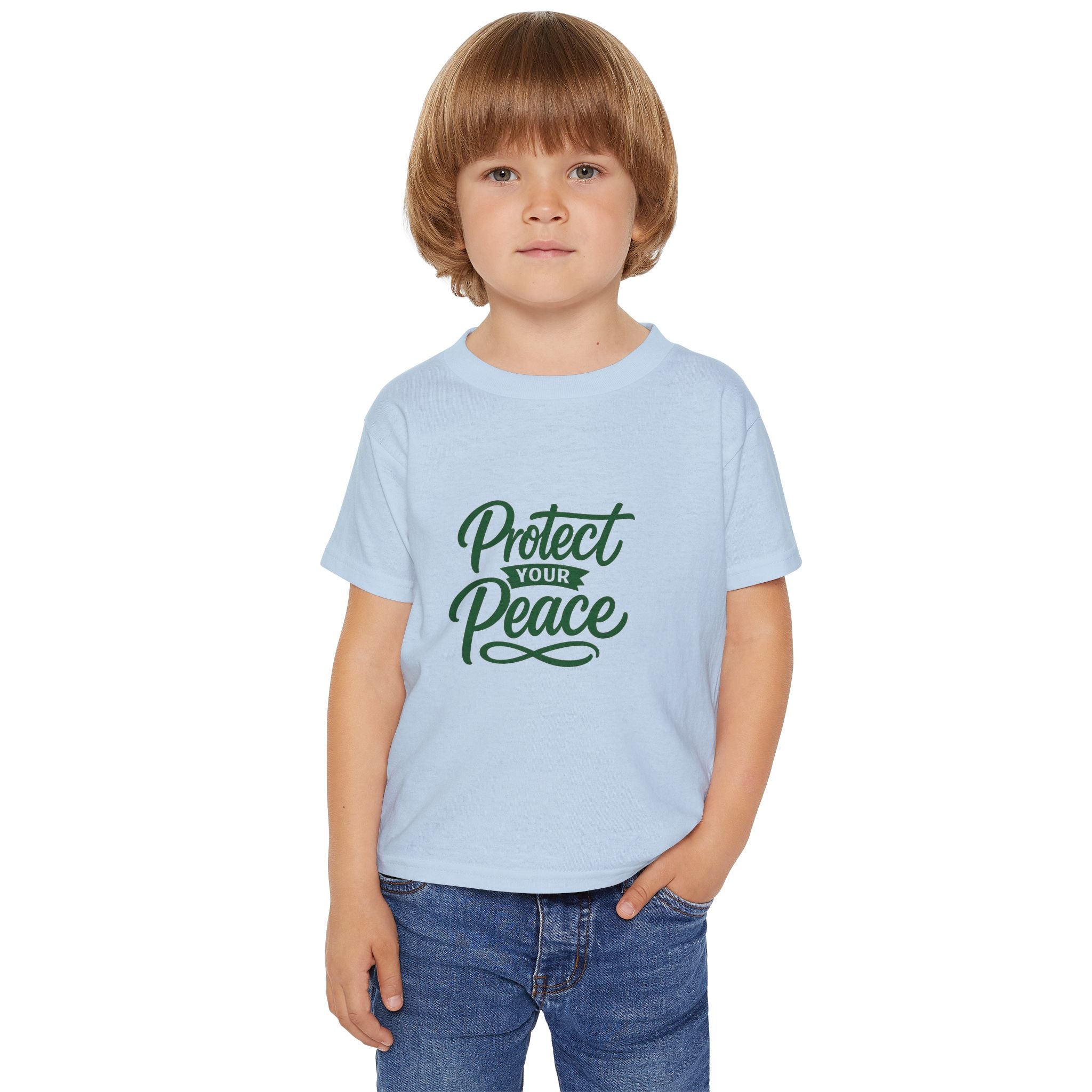 Toddler T-Shirt — "Protect Your Peace" Inspirational Kids Tee