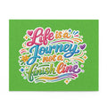 Puzzle — "Life Is a Journey Not a Finish Line" Colorful Inspirational Jigsaw