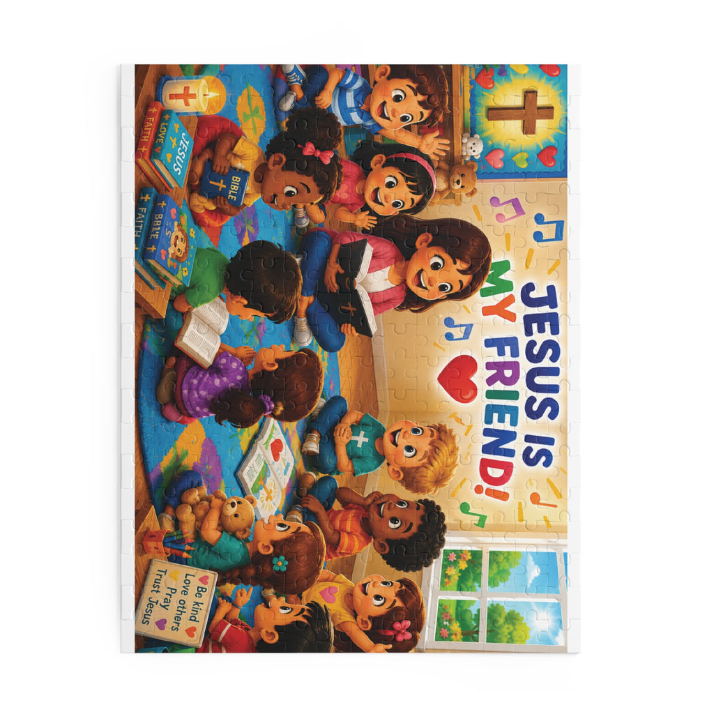 Children’s Jesus Is My Friend Puzzle — Christian Kids 120/252/500-Piece Faith Puzzle