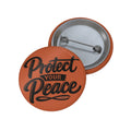 Protect Your Peace Sticker — Orange Motivational Vinyl Decal