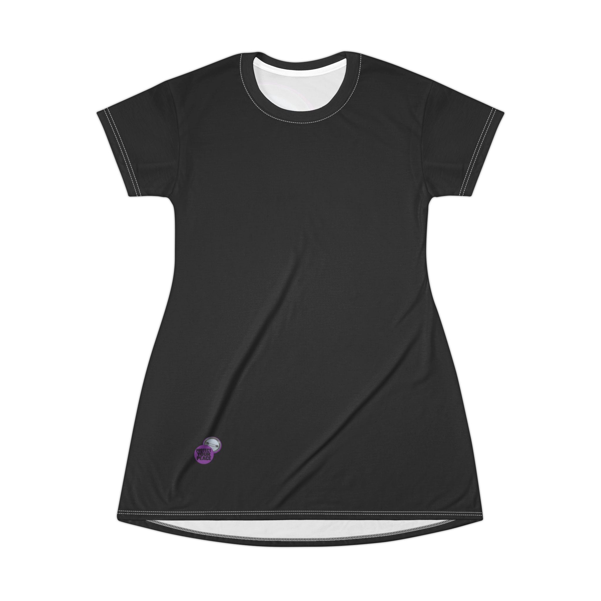 Protect Your Peace T-Shirt Dress — Empowering Graphic Tee Dress