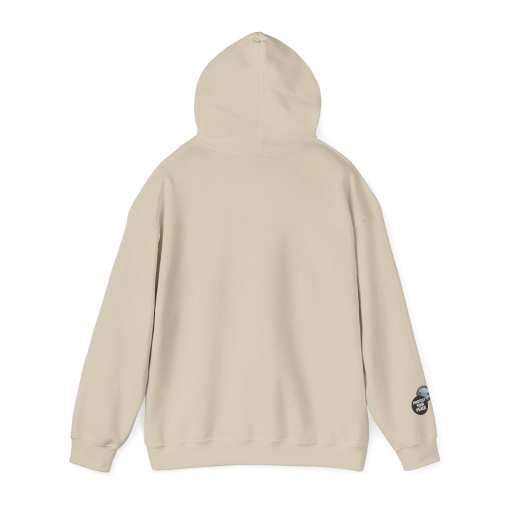 Hoodie  protect your peace  graphic design sleave and chest