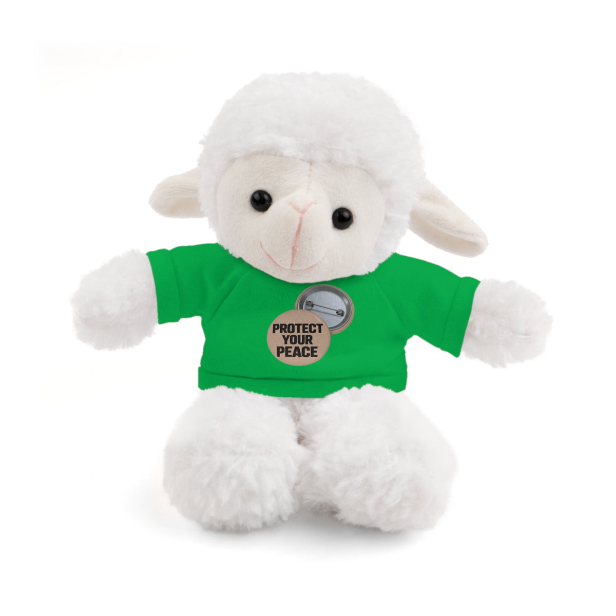Protect Your Peace Teddy Bear — Plush Stuffed Animal with Tee