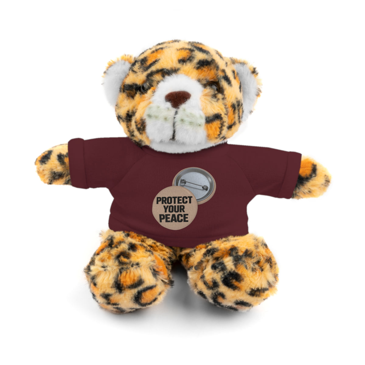Protect Your Peace Teddy Bear — Plush Stuffed Animal with Tee