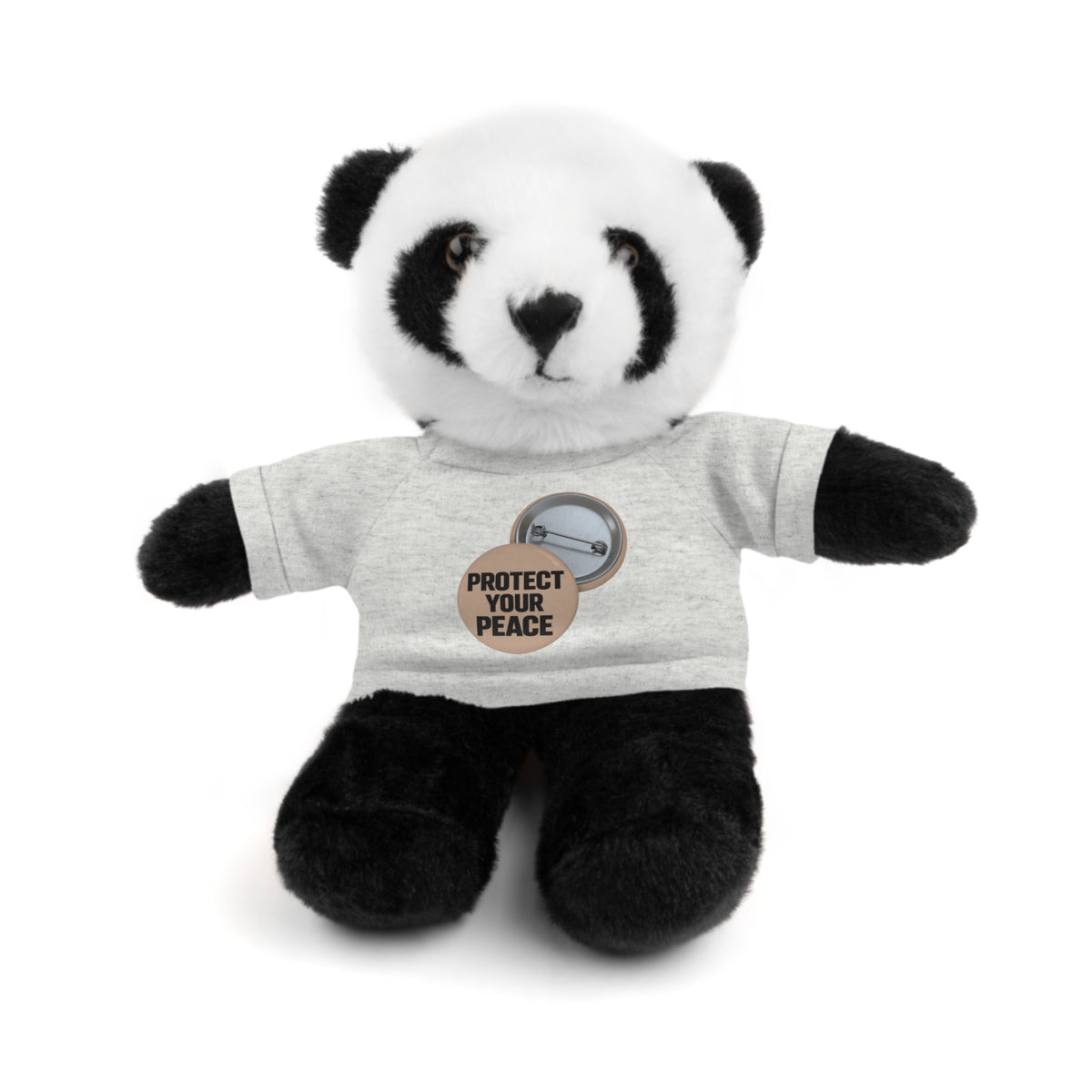 Protect Your Peace Teddy Bear — Plush Stuffed Animal with Tee