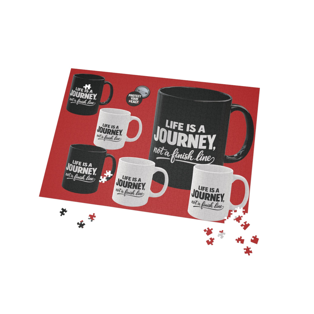 Journey Quote Puzzle — "Life Is a Journey, Not a Finish Line" Jigsaw
