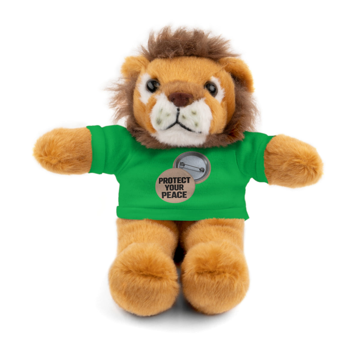 Protect Your Peace Teddy Bear — Plush Stuffed Animal with Tee